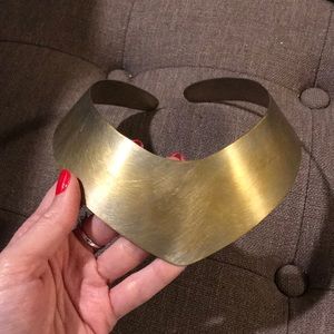 Designer Bisjoux Wonder Woman style brass choker